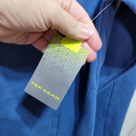 New! Tek Gear Women's Blue Athletic Knit Full Zip Jacket Size Medium. - Picture 4 of 9